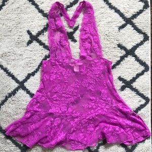 Lacy Purple Victoria’s Secret Halter